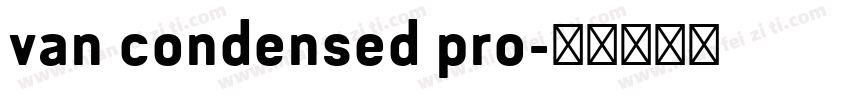 van condensed pro字体转换